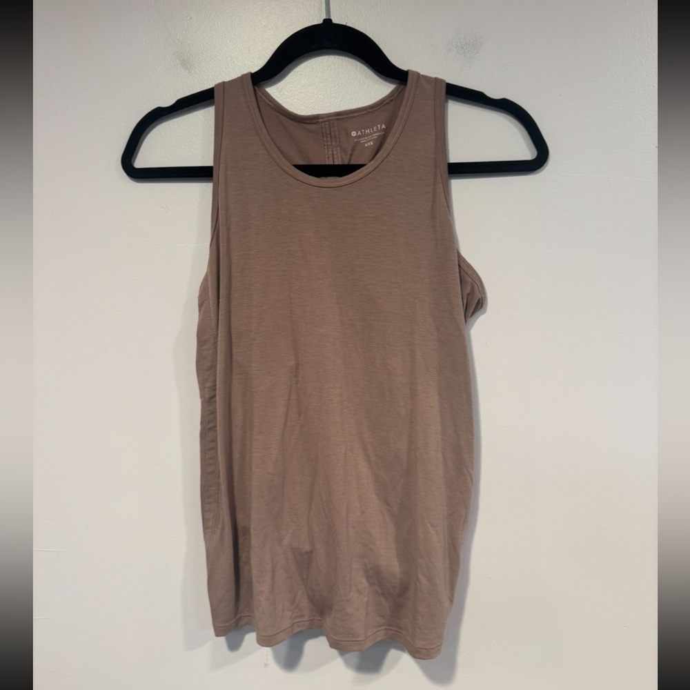Mauve Pink Athleta essence tie back tank top‎